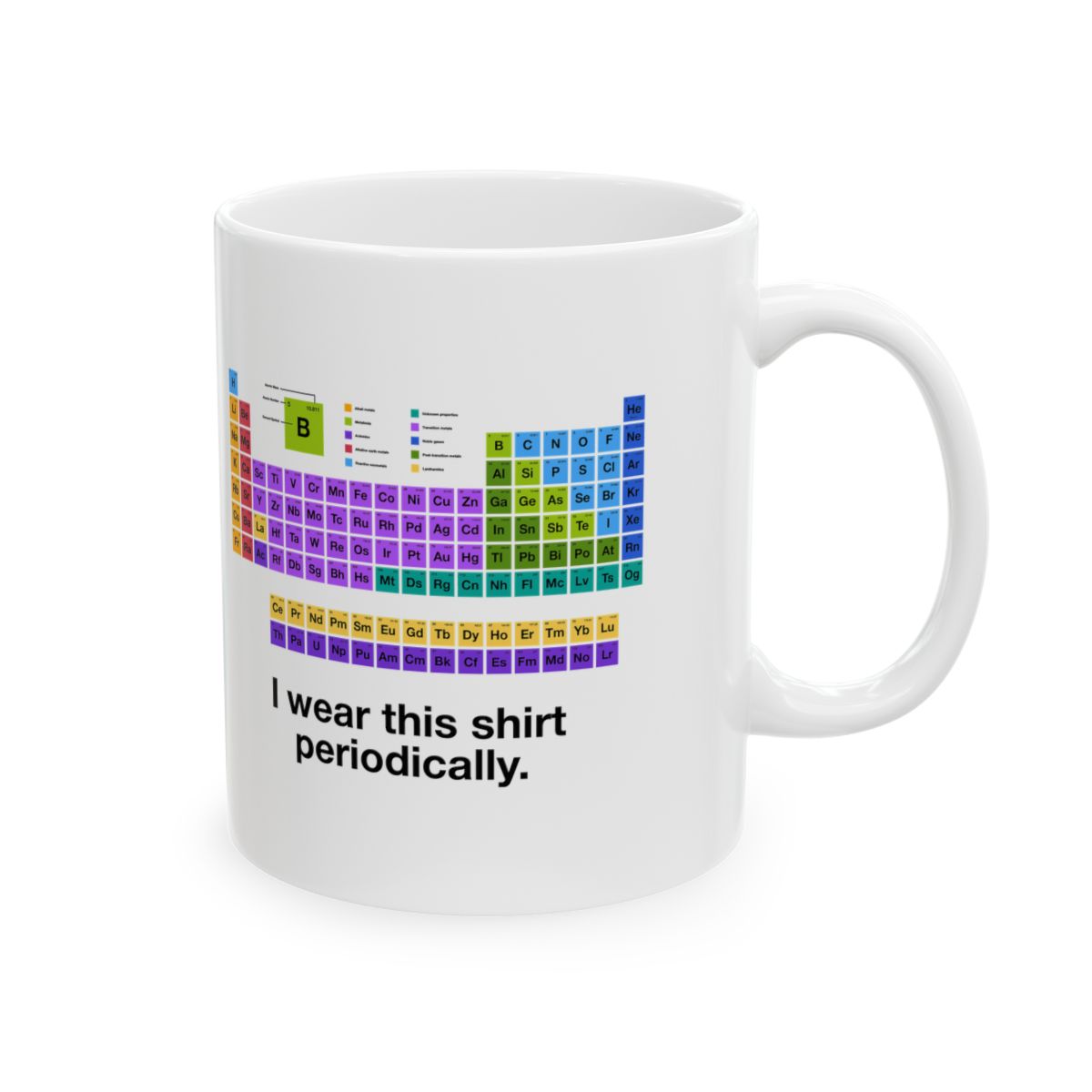 I Wear This Shirt Periodically Mug right #Size_11oz