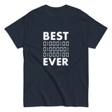 Best Dad Ever In Binary Code - Father's Day Geek T-Shirt