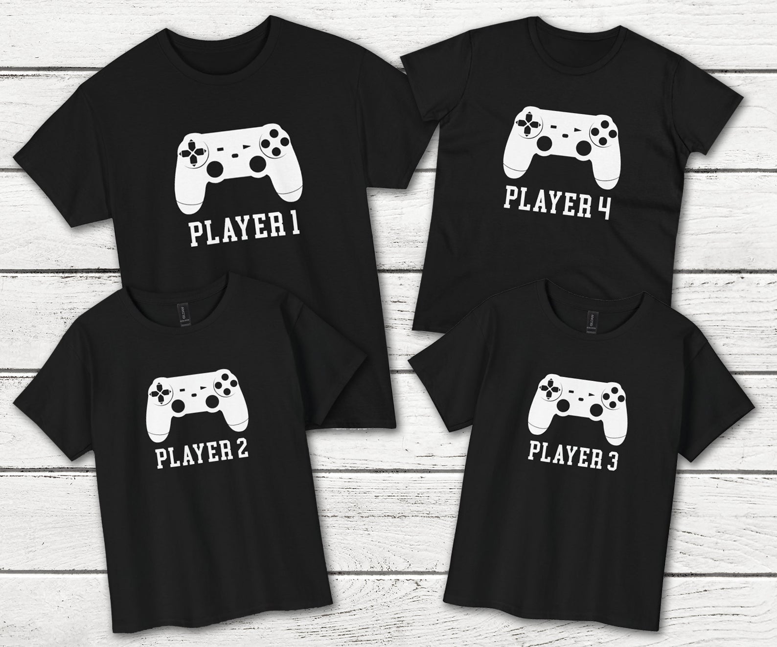 Player 1 Player 2 Matching Gamer Shirts - The Ultimate Gaming Duo Set!