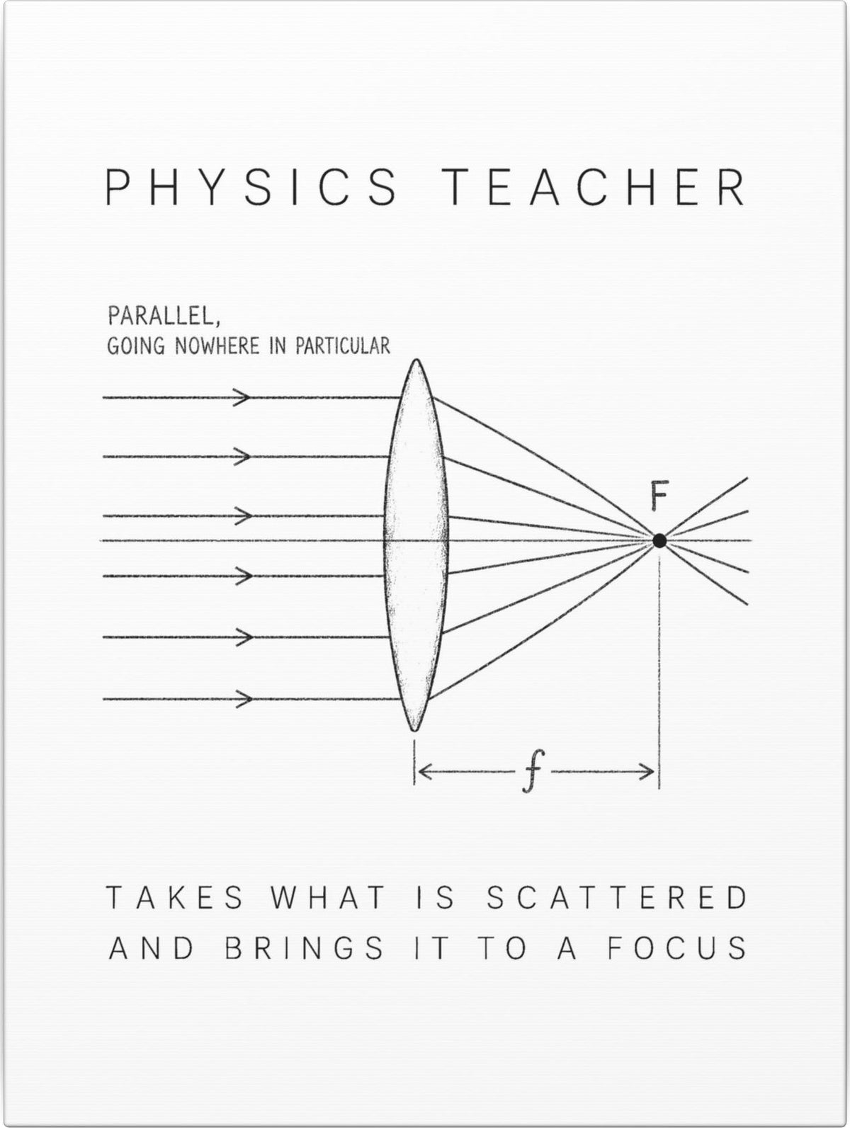 Physics Teacher: The Lens Canvas front