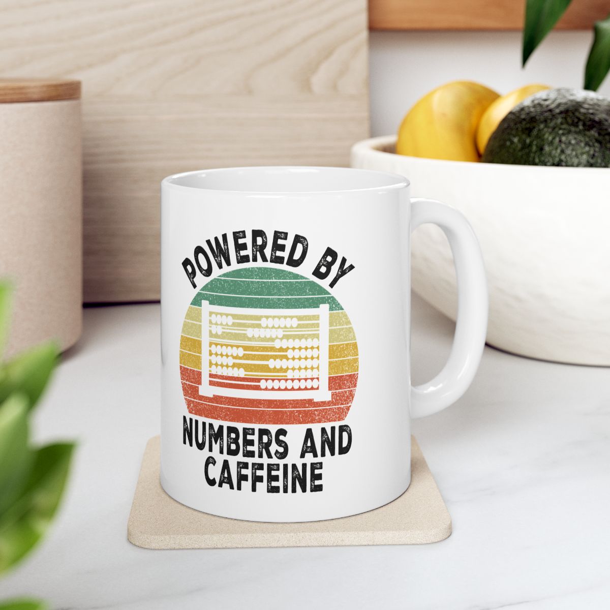Powered By Numbers And Caffeine Mug context-4