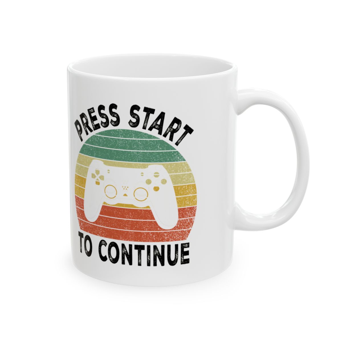 Press Start To Continue Mug right #Size_11oz