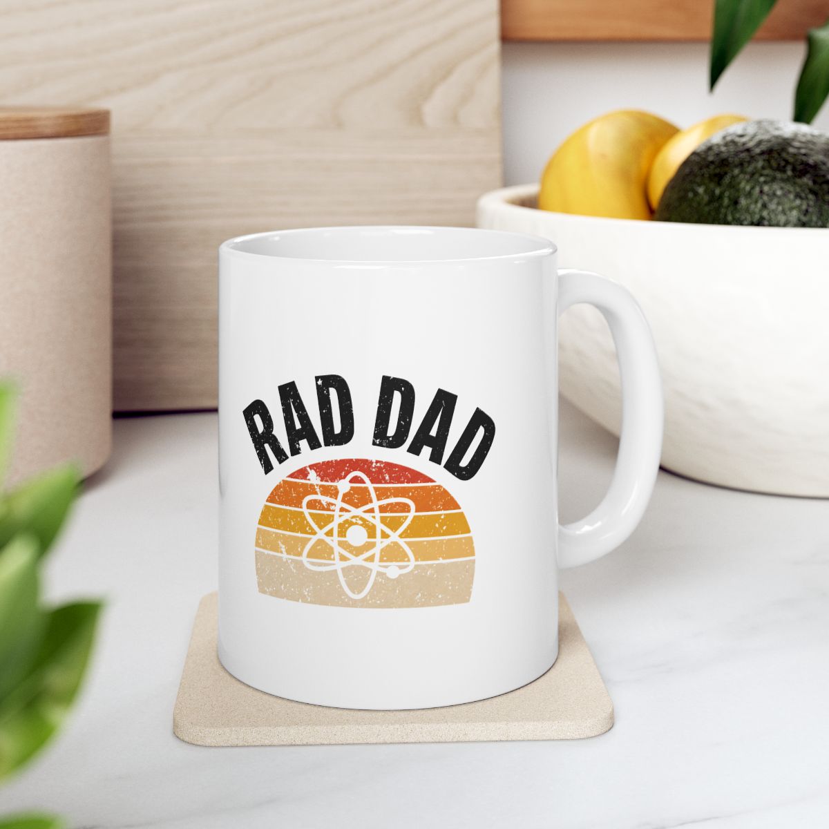 Rad Dad Retro Atom Mug context-4