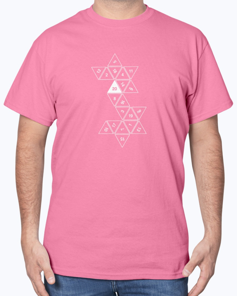 20 Sided Roll Playing Die - Gamer Unisex T-Shirt