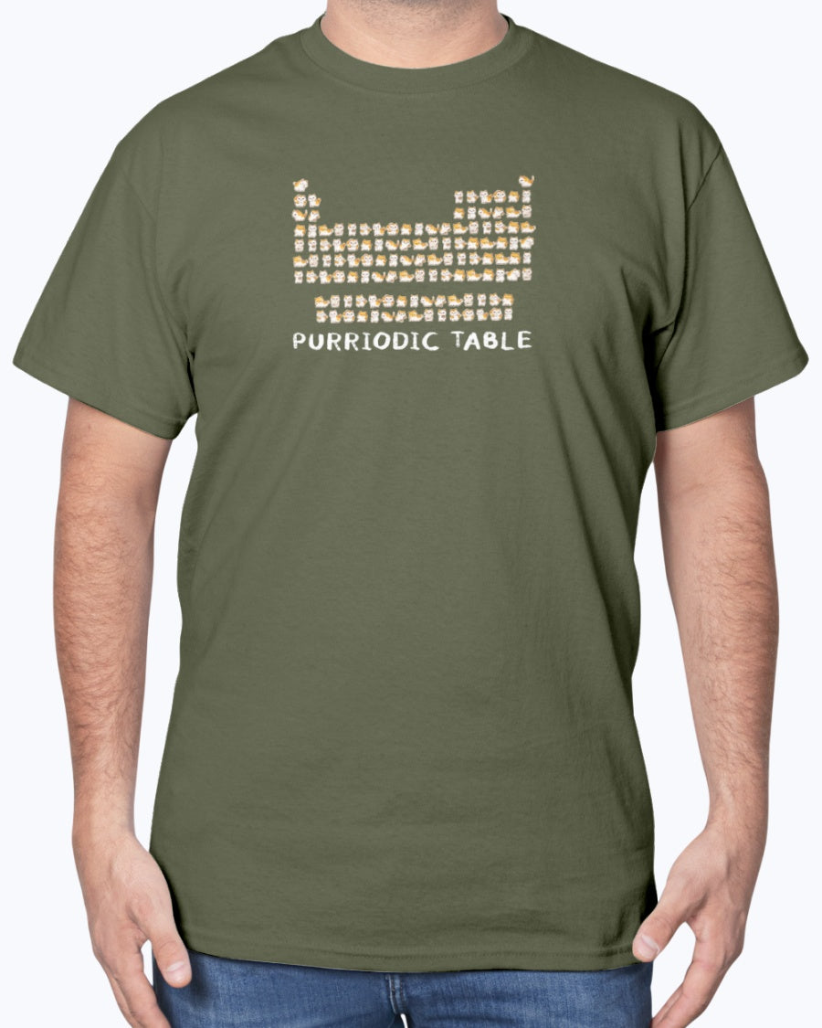 Purriodic Table - Science Chemistry Geek Cat Lover Scientist Unisex T-Shirt