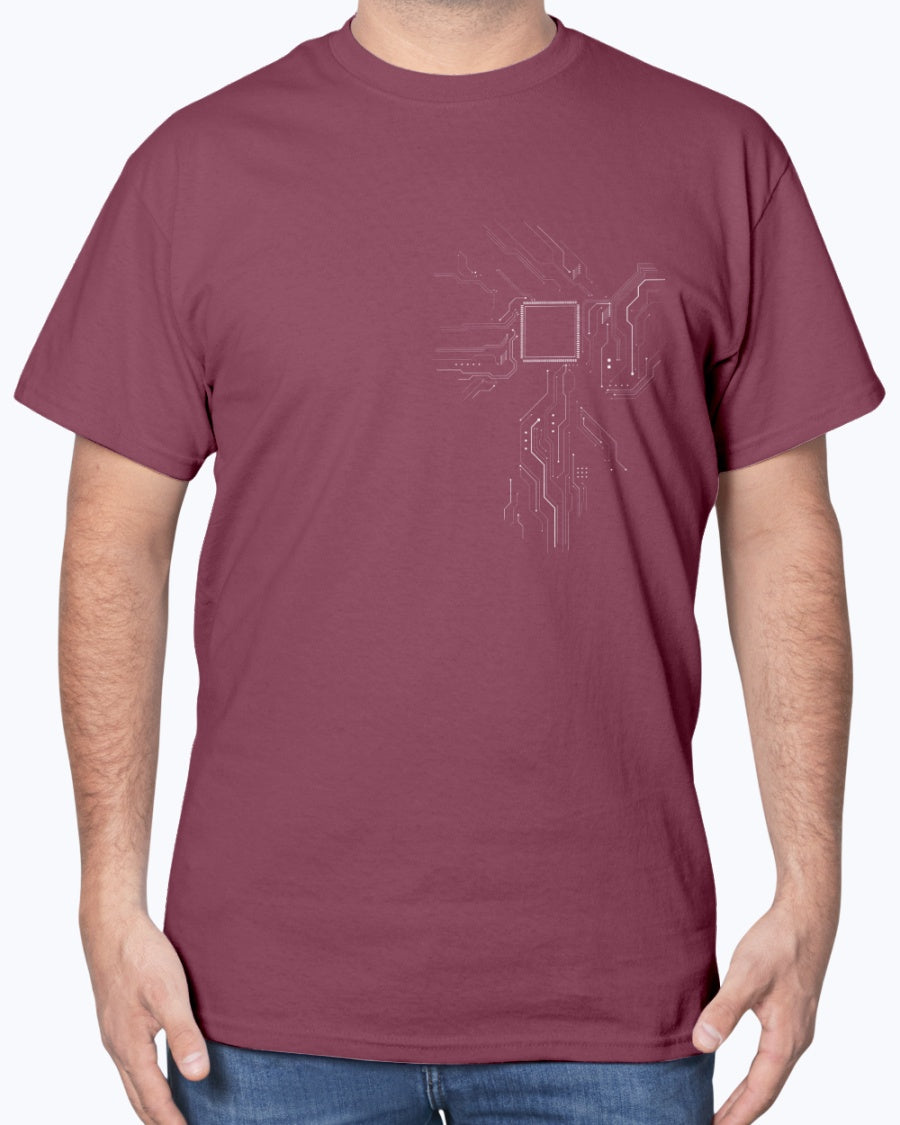 CPU Heart Chipset Board - Geek Coding T-shirt - IT Nerd Unisex T-Shirt