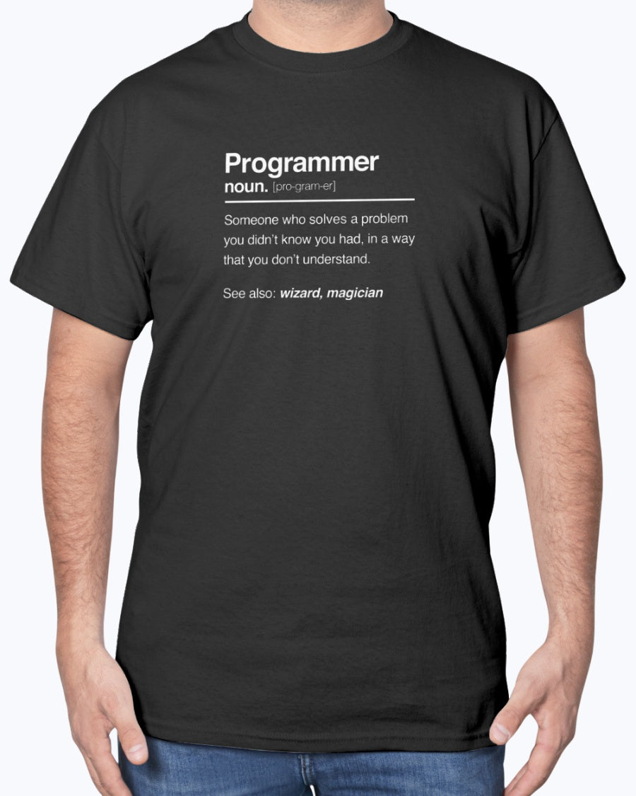 Programmer Noun Coding T-shirt - Nerd Shirt - IT Shirt - Developer Unisex T-Shirt