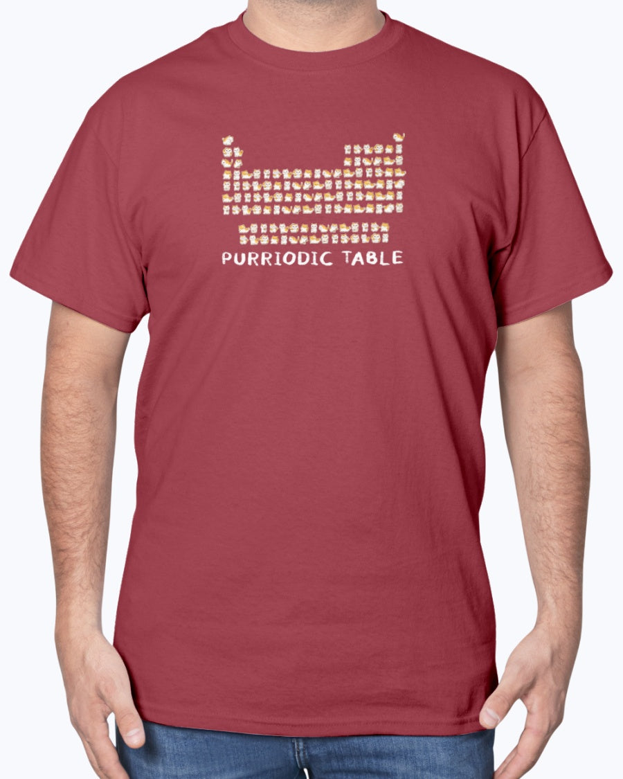 Purriodic Table - Science Chemistry Geek Cat Lover Scientist Unisex T-Shirt