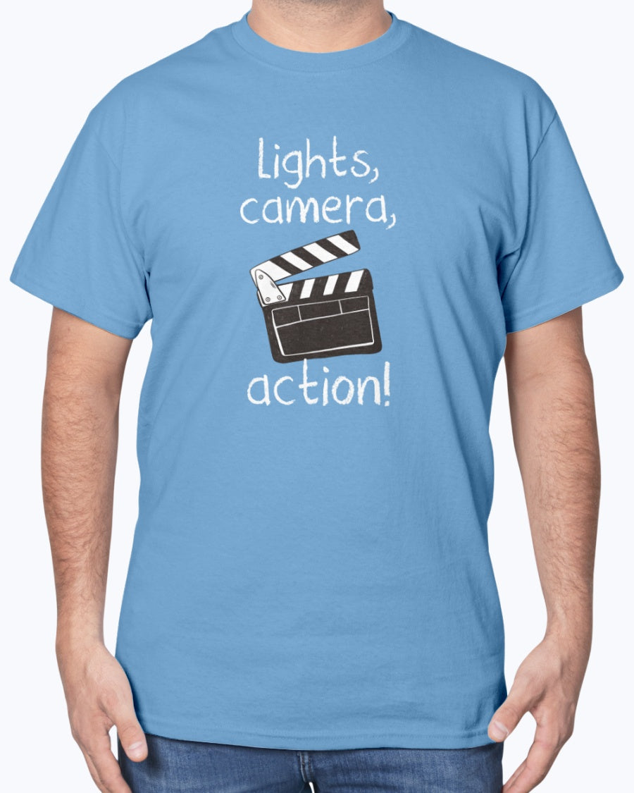 Lights Camera Action - Movie Nerd Unisex T-Shirt