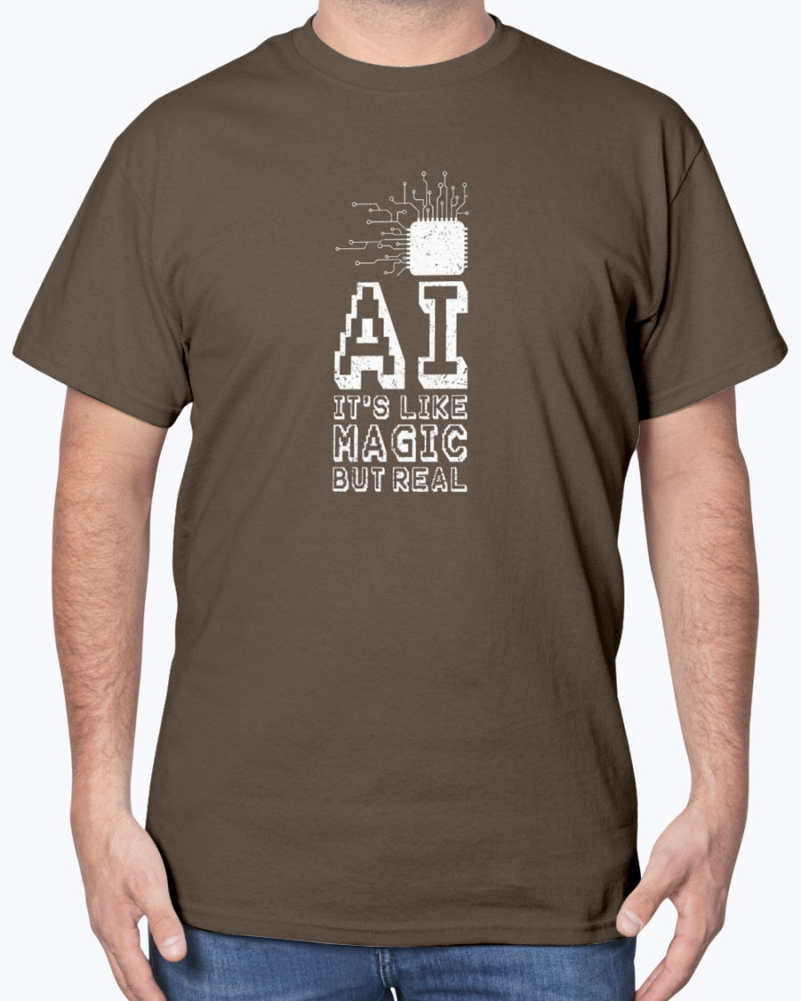 AI Like Magic But Real - Geek IT Coding Unisex T-Shirt