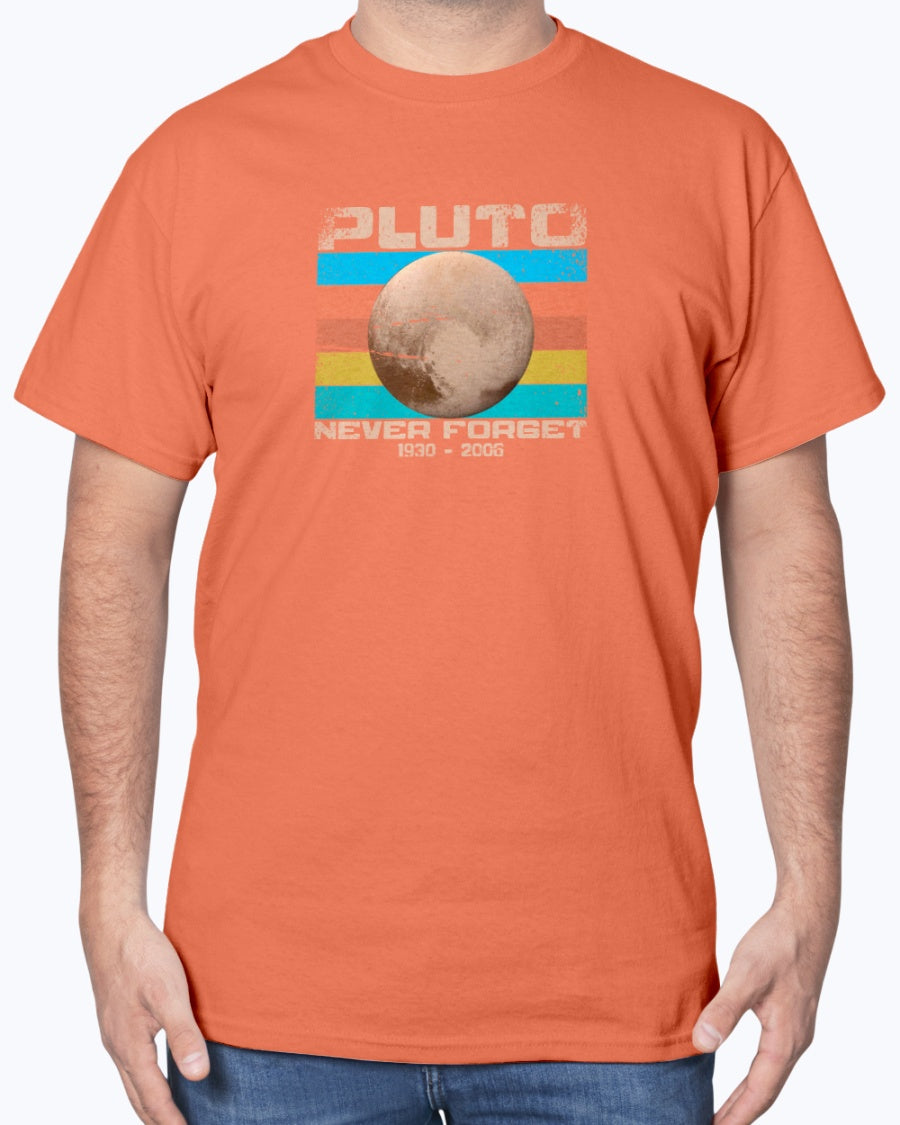 Pluto Never Forget - Geek Shirt - Funny Science Shirt - Space Unisex T-Shirt