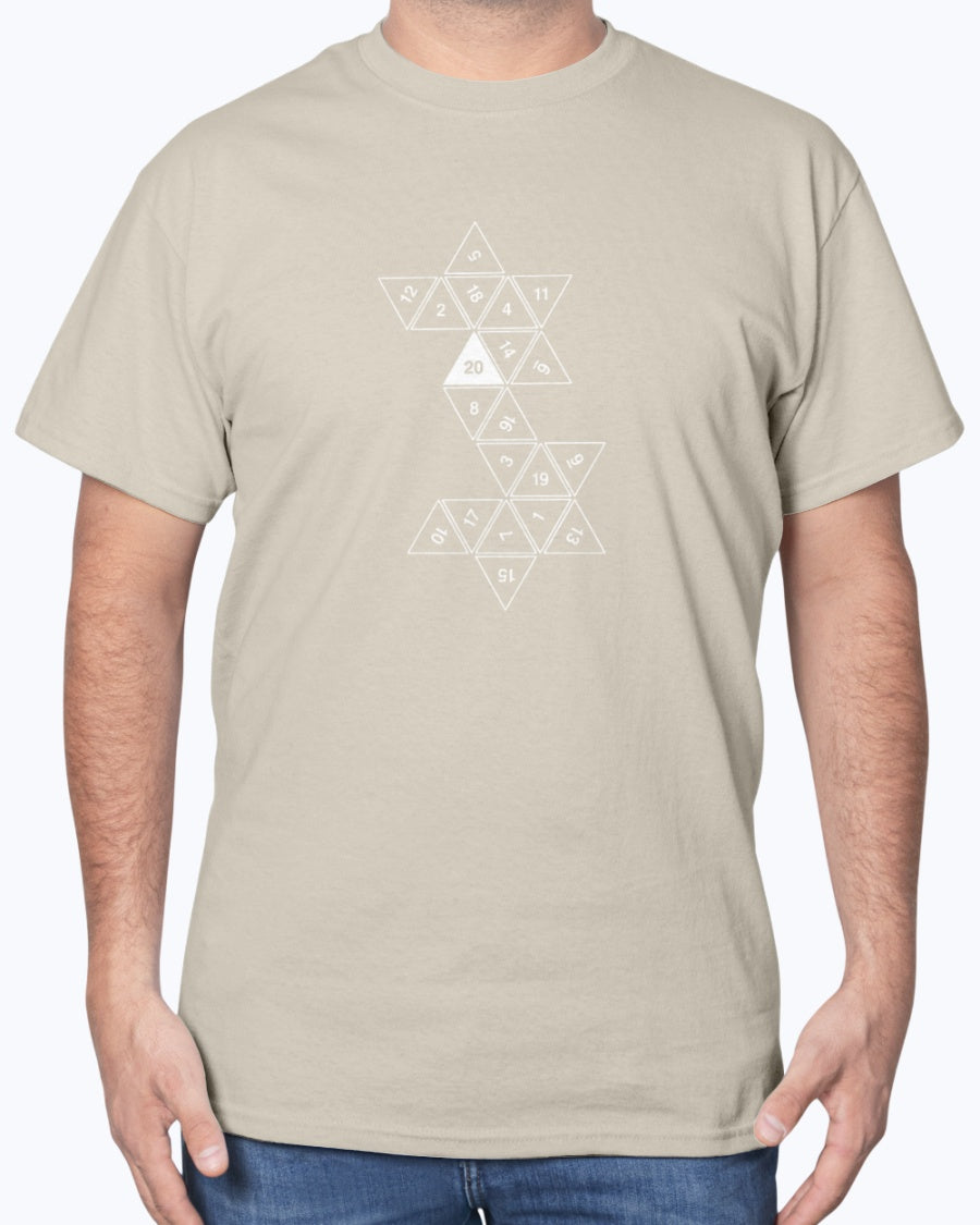 20 Sided Roll Playing Die - Gamer Unisex T-Shirt