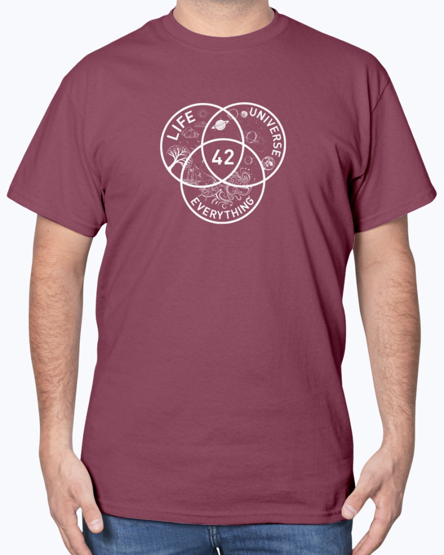 42 Answer to Life the Universe and Everything - Geek Unisex T-Shirt