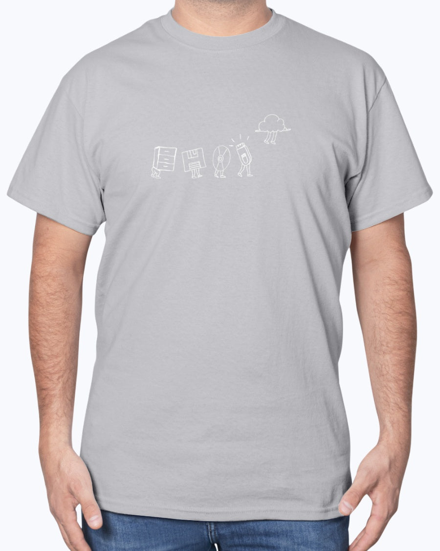 Computer Storage Evolution Cloud - IT Coding - Science Geek Unisex T-Shirt