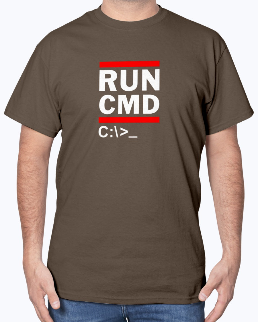 Run CMD C - IT Shirt - Funny Coder Shirt - MS-Dos - Retro Rap Unisex T-Shirt