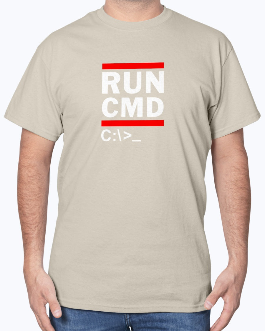 Run CMD C - IT Shirt - Funny Coder Shirt - MS-Dos - Retro Rap Unisex T-Shirt