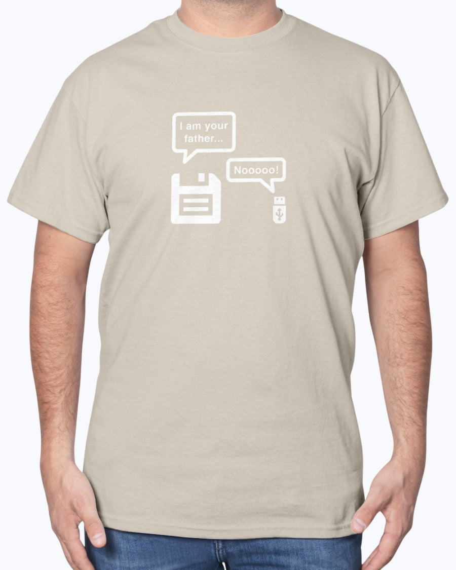 I Am Your Father - IT Shirt - USB Drive Shirt - Retro Disk Unisex T-Shirt