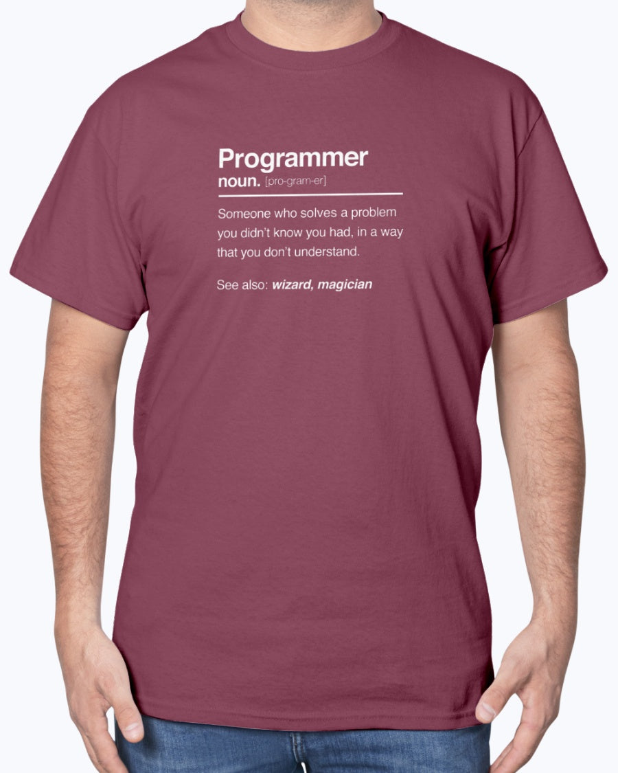 Programmer Noun Coding T-shirt - Nerd Shirt - IT Shirt - Developer Unisex T-Shirt