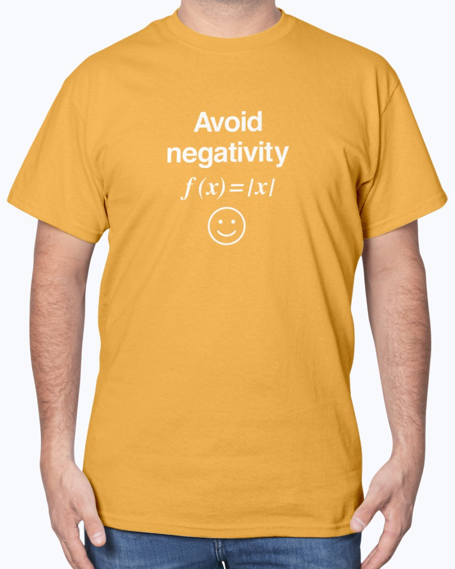 Avoid Negativity - Geek Math Unisex T-Shirt