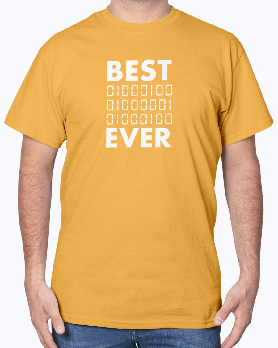 Best Dad Ever In Binary Code - Father's Day Geek Unisex T-Shirt