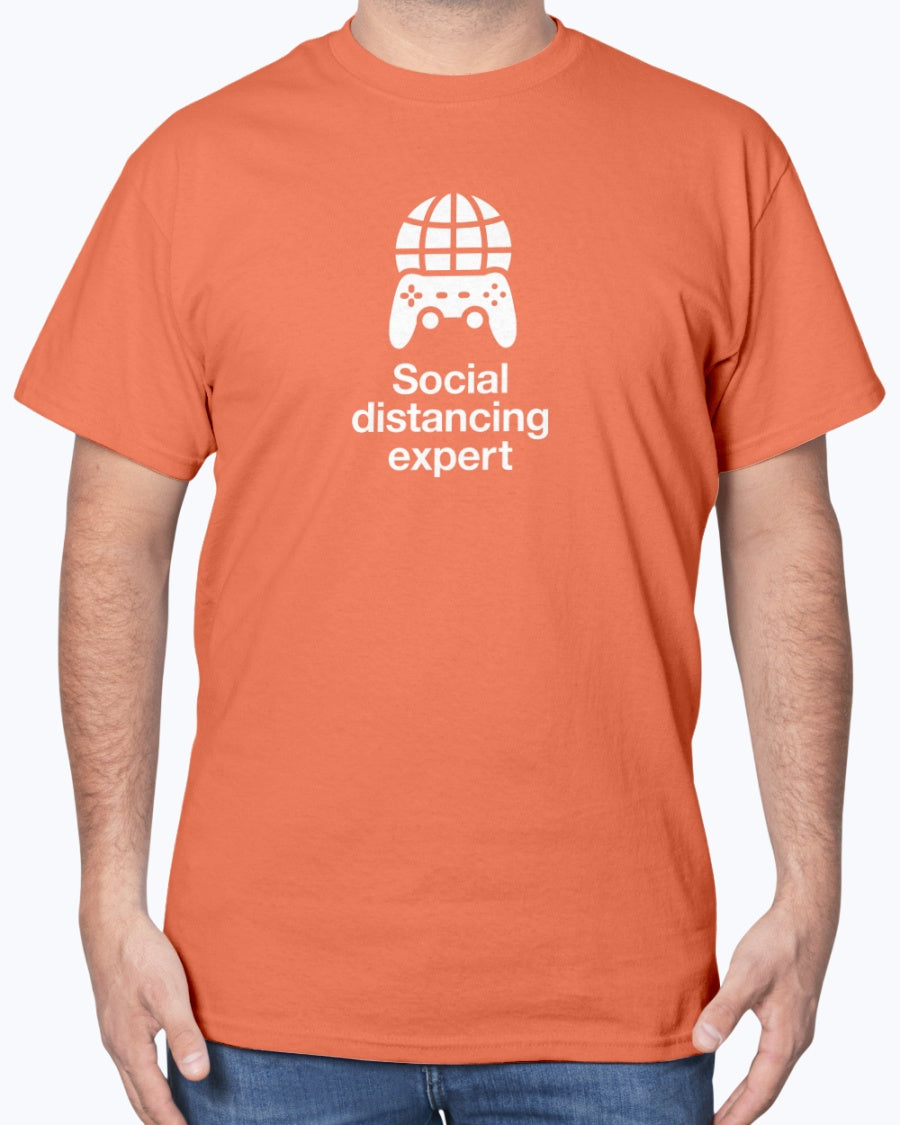 Social Distancing Expert - Geek Gamer Unisex T-Shirt