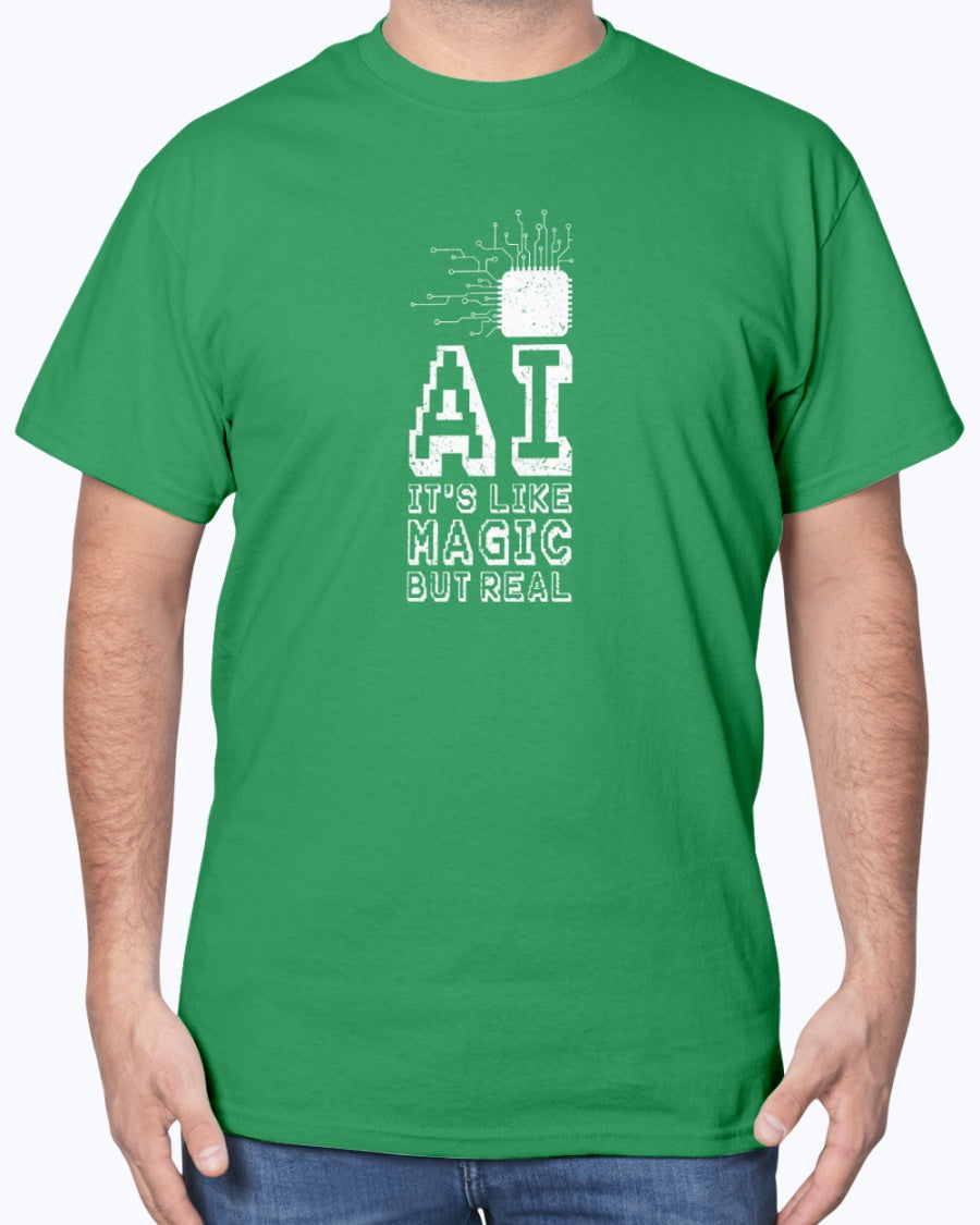 AI Like Magic But Real - Geek IT Coding Unisex T-Shirt