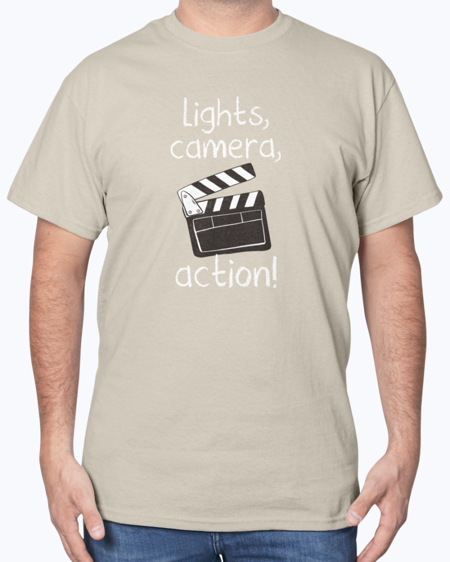 Lights Camera Action - Movie Nerd Unisex T-Shirt