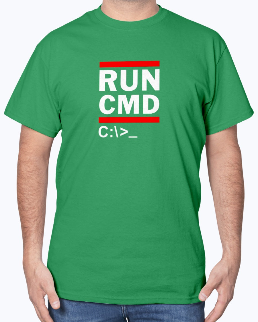 Run CMD C - IT Shirt - Funny Coder Shirt - MS-Dos - Retro Rap Unisex T-Shirt