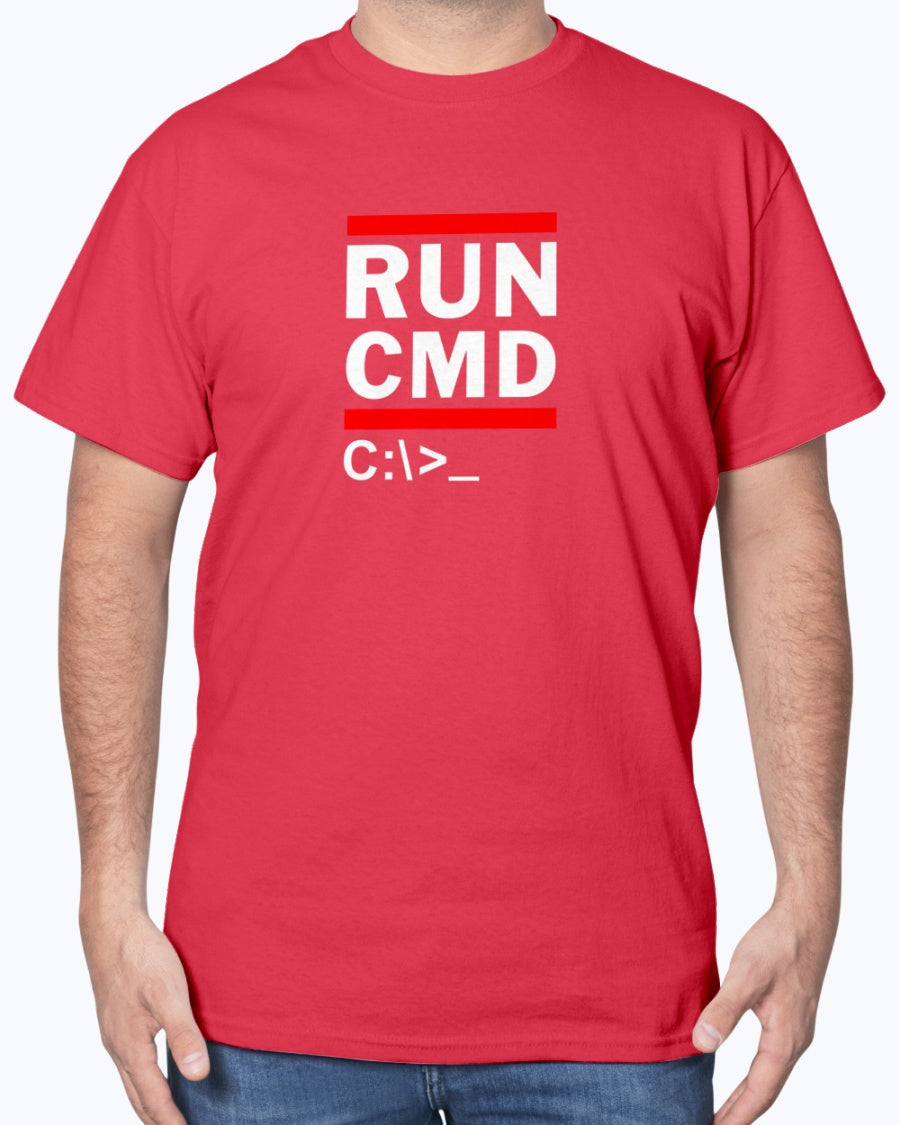 Run CMD C - IT Shirt - Funny Coder Shirt - MS-Dos - Retro Rap Unisex T-Shirt