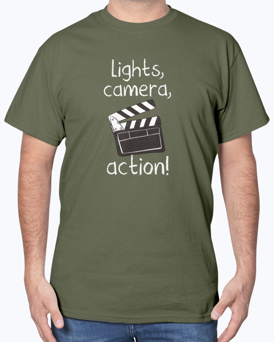 Lights Camera Action - Movie Nerd Unisex T-Shirt