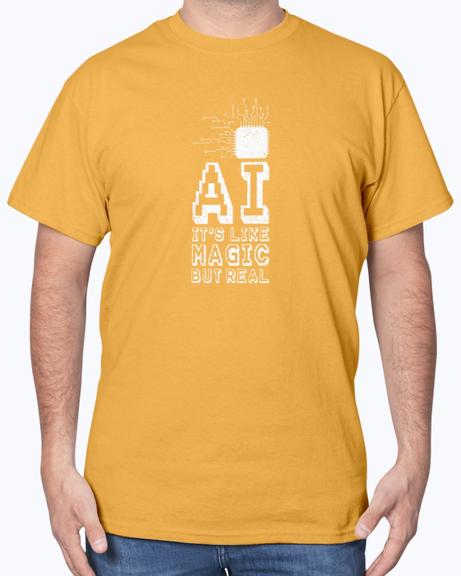 AI Like Magic But Real - Geek IT Coding Unisex T-Shirt