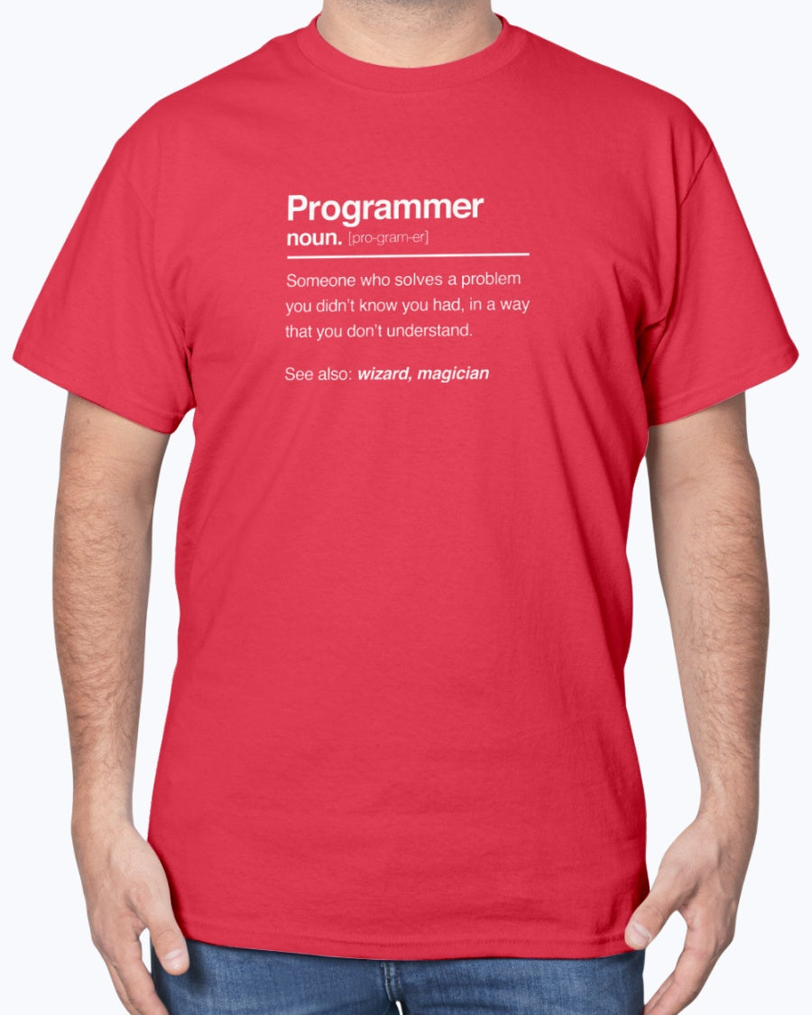 Programmer Noun Coding T-shirt - Nerd Shirt - IT Shirt - Developer Unisex T-Shirt