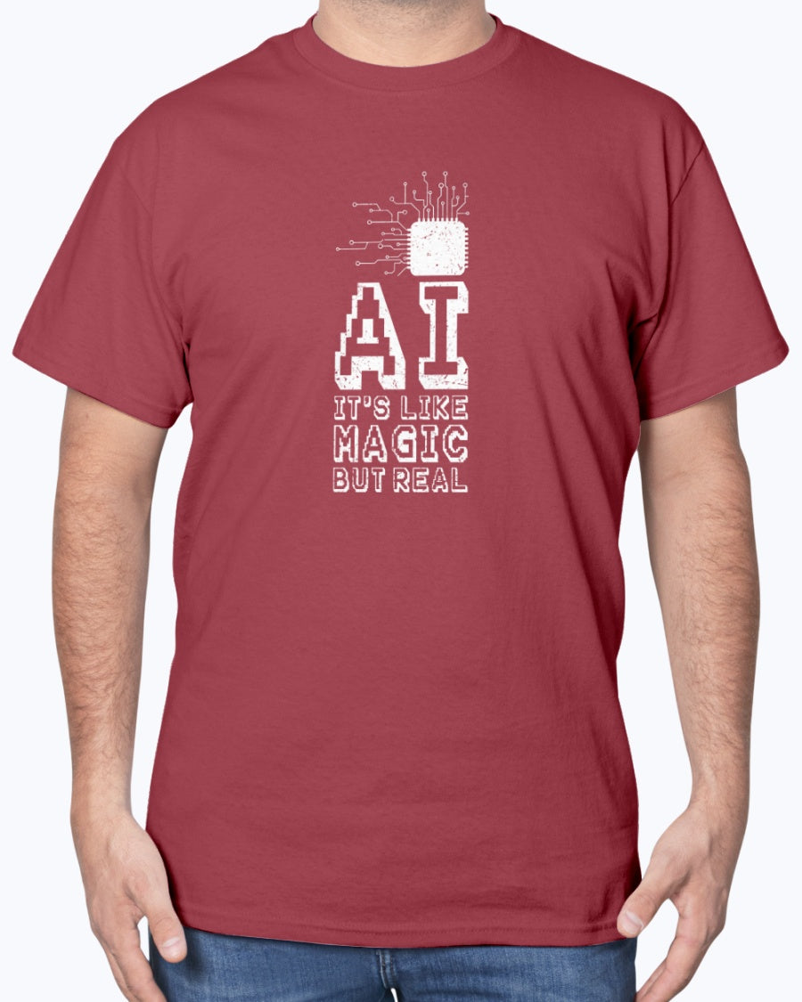 AI Like Magic But Real - Geek IT Coding Unisex T-Shirt