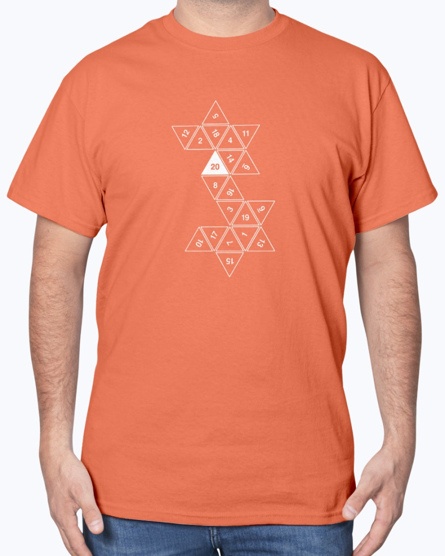 20 Sided Roll Playing Die - Gamer Unisex T-Shirt