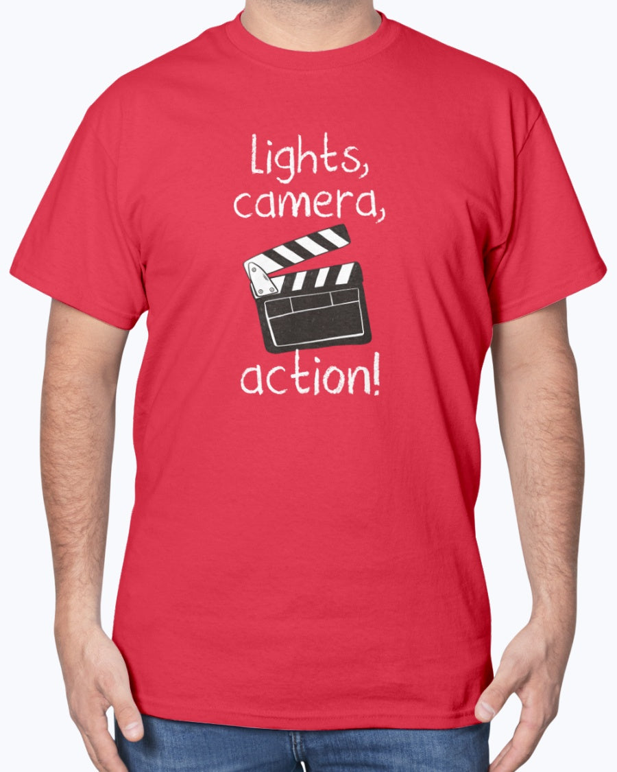 Lights Camera Action - Movie Nerd Unisex T-Shirt