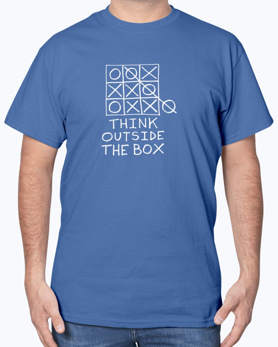 Think Outside the Box - Geek Nerd Unisex T-Shirt