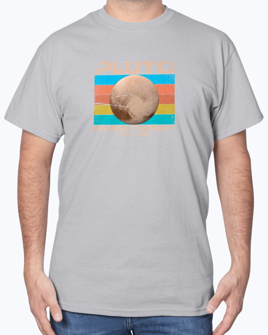 Pluto Never Forget - Geek Shirt - Funny Science Shirt - Space Unisex T-Shirt