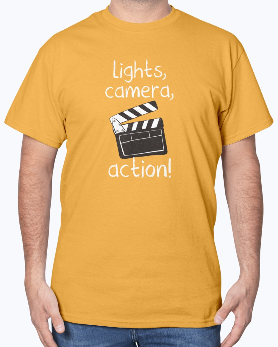 Lights Camera Action - Movie Nerd Unisex T-Shirt