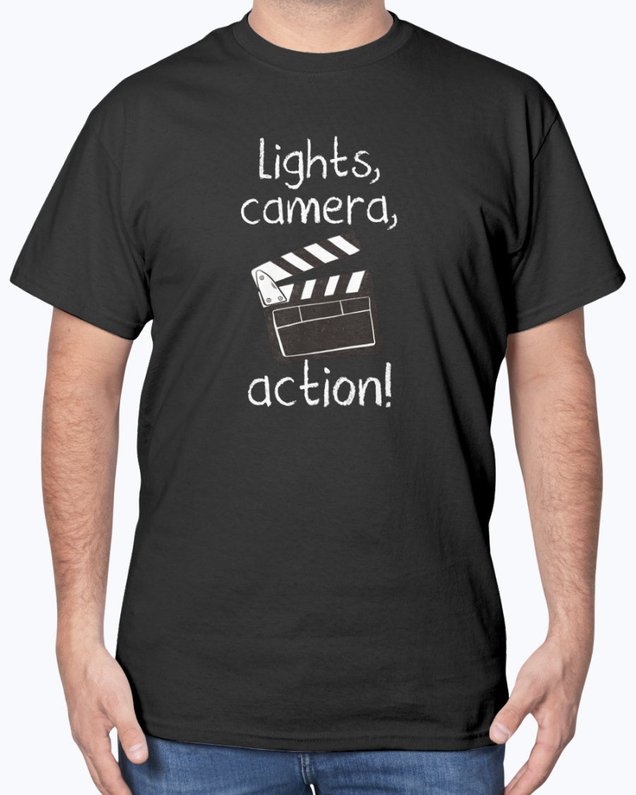 Lights Camera Action - Movie Nerd Unisex T-Shirt