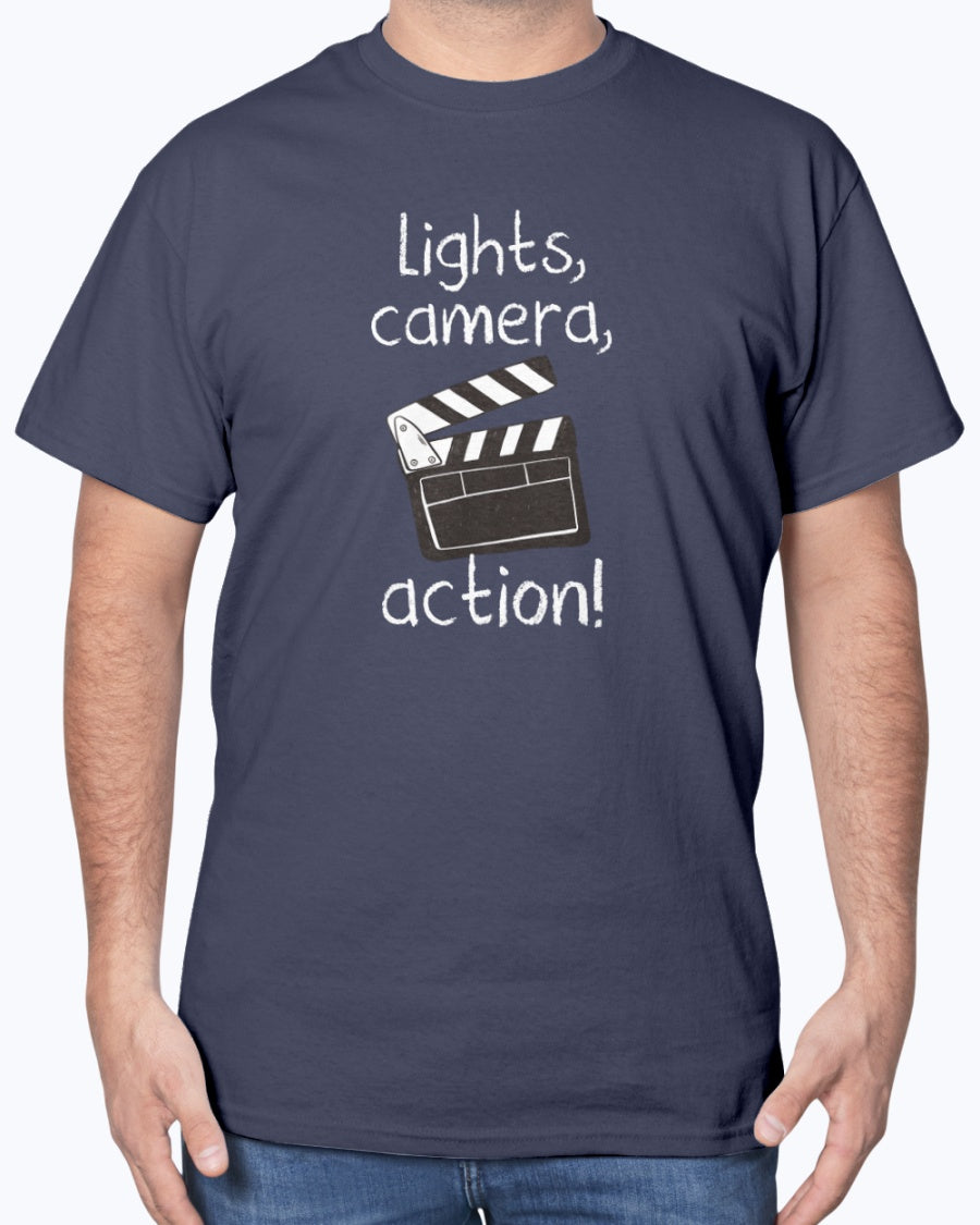 Lights Camera Action - Movie Nerd Unisex T-Shirt
