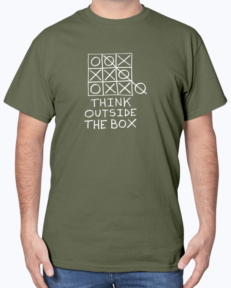 Think Outside the Box - Geek Nerd Unisex T-Shirt
