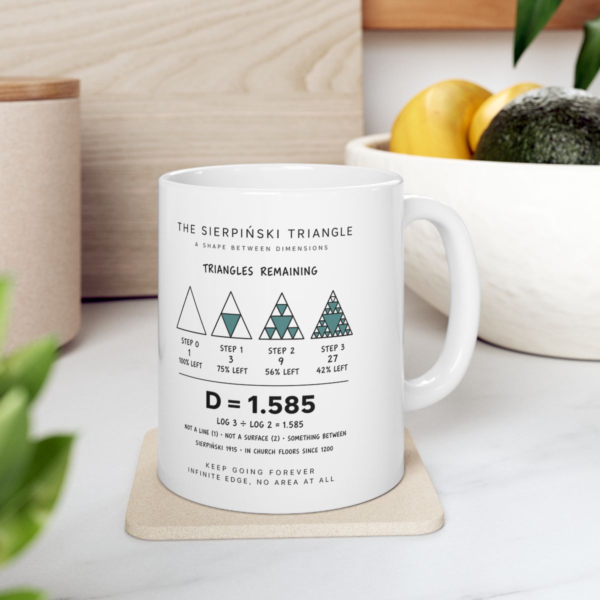 The Sierpiński Triangle Mug context-4