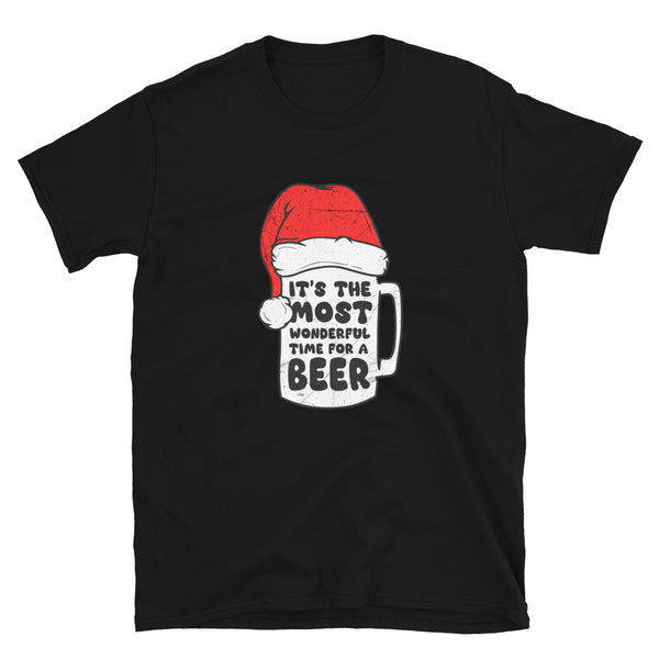 Most Wonderful Time for a Beer - Christmas Geek T-Shirt