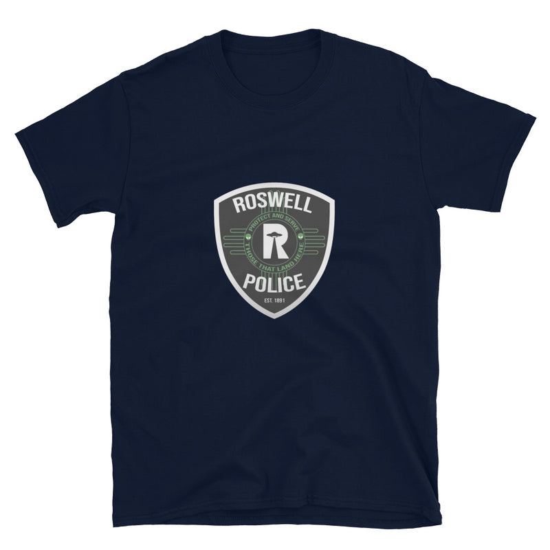 Roswell Police Badge - Protect and Serve Those Who Land Here - Alien Shirt