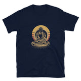 Sitting Buddha Retro Sunset Geek T-Shirt