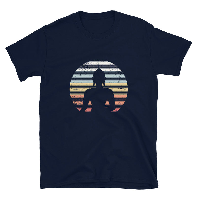 Vintage Sunset Buddha Geek T-Shirt