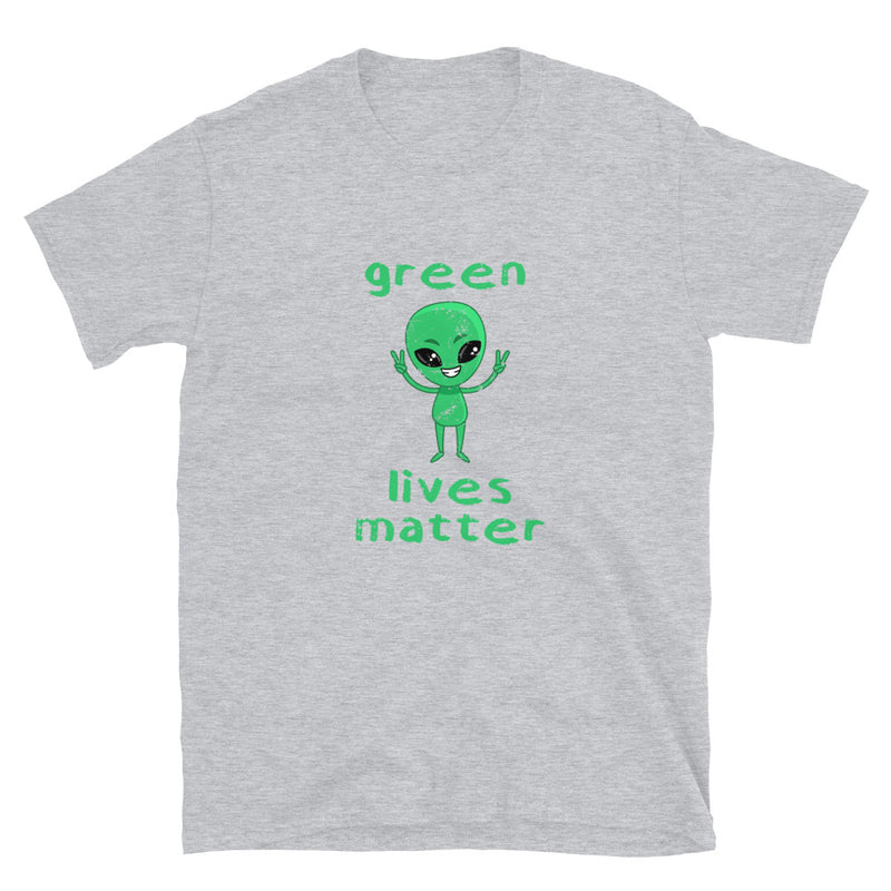 Green Lives Matter - Science Alien Geek T-Shirt