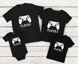 Player 1 Player 2 Matching Shirts Dad and Son Matching Gaming Shirts Gamer Shirt Gaming Remote Matching Shirt Video Game Matching Shirts Set