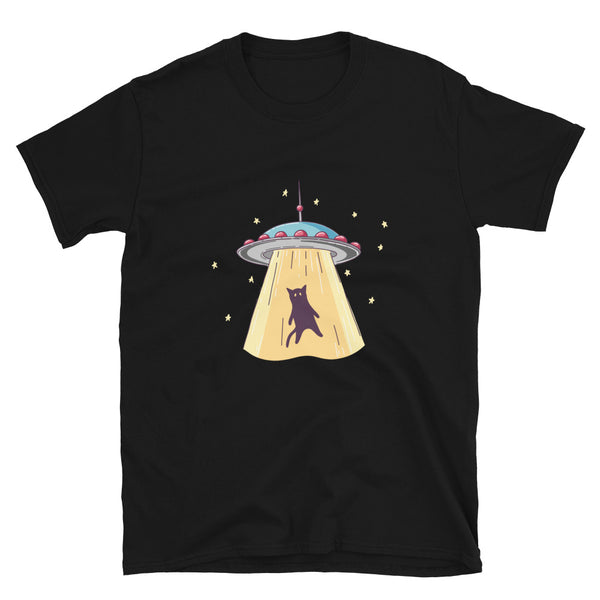 Cat UFO Abduction - UFO Shirt - Aliens Abducting a Cat Shirt