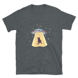 Cat UFO Abduction Unisex Geek T-shirt